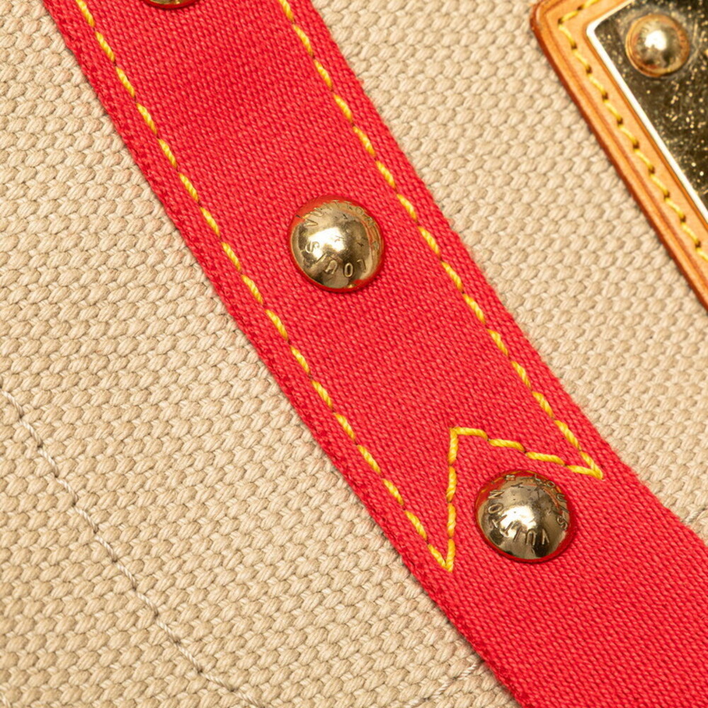 Louis Vuitton Besas Leather Tan Shoulder Red Bag Antigua Messenger Beige - Picture 5 of 9